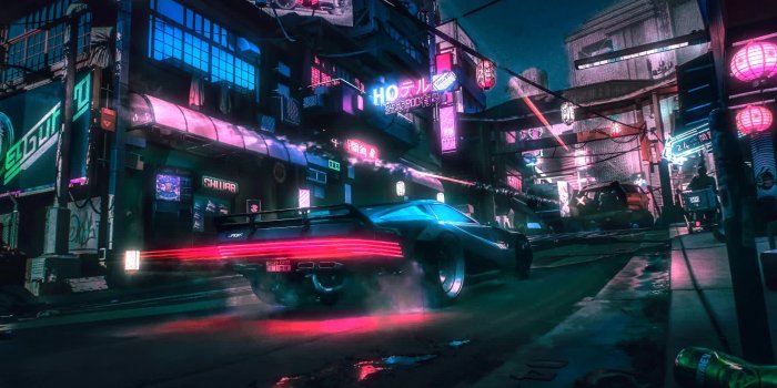 1920x1080 Cyberpunk Neon Car Live Wallpaper - DesktopHut