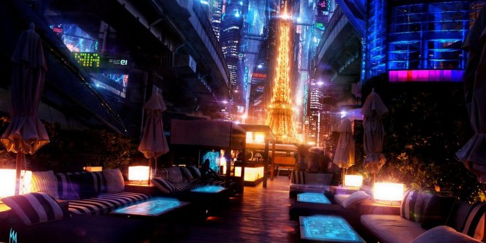 1600x900 Japan, Colorful, Digital Art, Cyberpunk Wallpapers HD / Desktop and