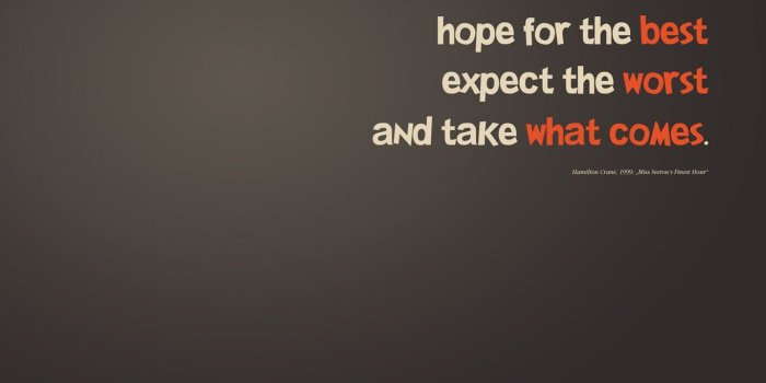 1366x795 Hope wallpaper HD motivational quote