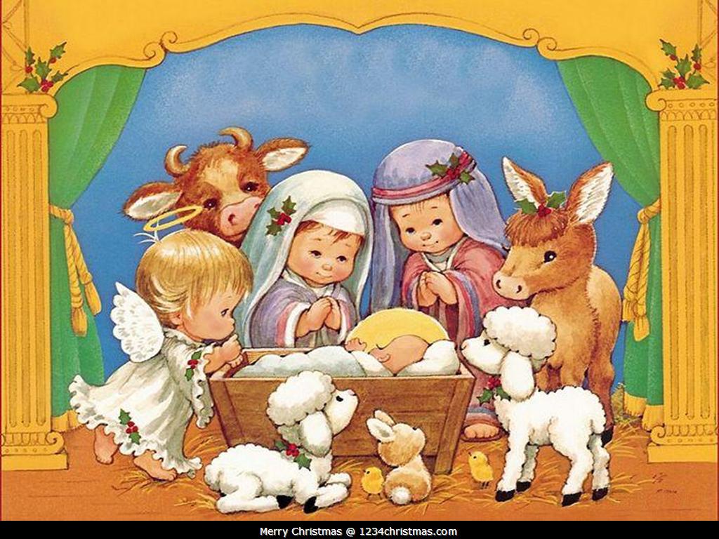 1024x768 77+] Free Christmas Nativity Wallpaper on WallpaperSafari