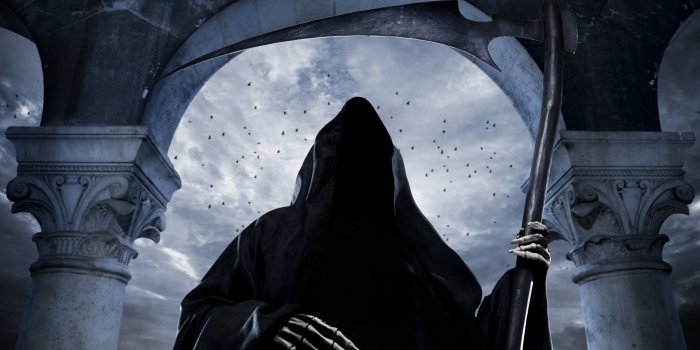 3840x2160 Grim Reaper Scythe Hood 4K Ultra HD Desktop Wallpaper
