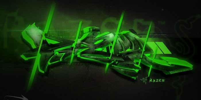 1920x1080 3d graffiti wallpaper - Razer - Graffiti Technica