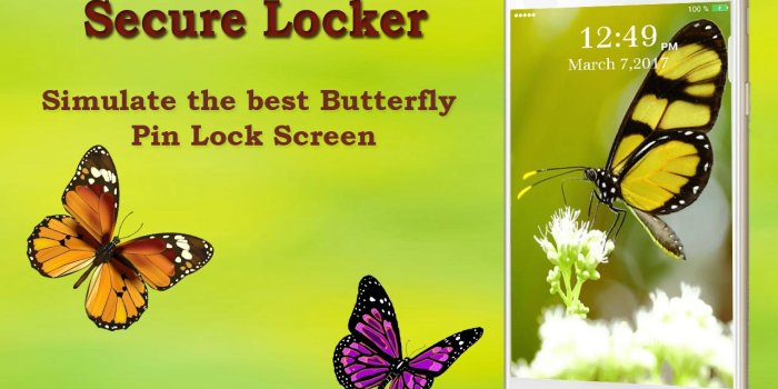 1280x800 Butterfly Pin Lock (Wallpaper) for Android - APK Download