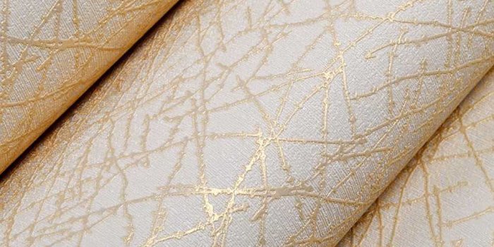 1000x1000 Neutral Plain Solid Color Modern Geometric Stripes Textured Vinyl Wallpaper  For Walls Gold Abstract Branches Metallic Wall Paper