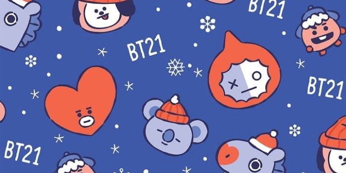 720x1280 181130 LINEFRIENDS PIC — Let It Snow BT21 Wallpaper (1/7)