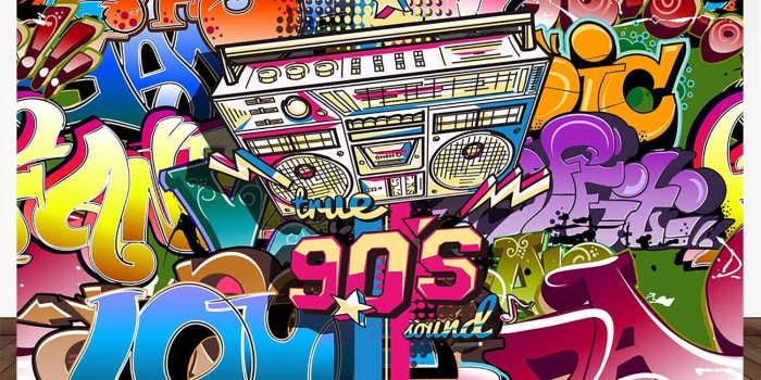 1500x1500 Mehofoto Graffiti 90s Backdrop for Photography Hip Hop Backdrop7x5ft Vinyl  Radio Retro Style Photo Booth Backdrops Hip Hop Photo Studio Background