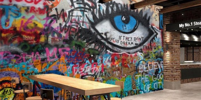 1000x800 US $9.0 40% OFF|Beibehang custom wallpaper KTV bar cafe office graffiti  wallpaper seamless wallpaper home decoration background photo wallpaper-in 