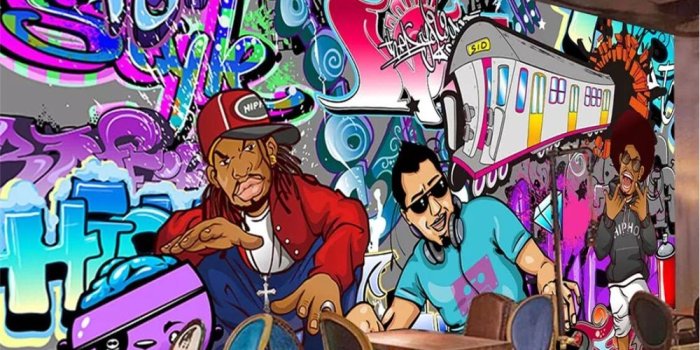 1000x800 beibehang Custom Photo Wallpaper Mural Europe Graffiti Hip Hop Rock Music  Bar Wall papel de parede wallpapers for living room