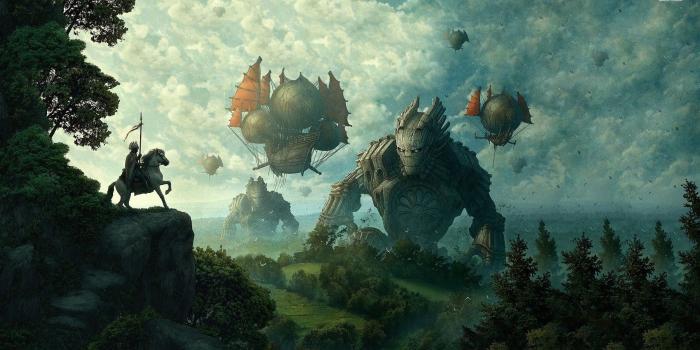 1920x1080 Medieval airship wallpaper - Fantasy wallpapers - #18801