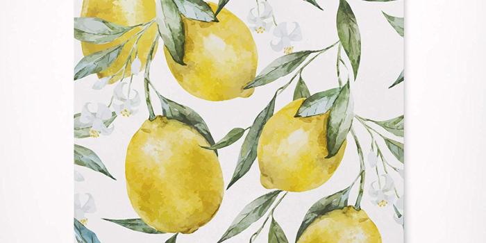 1399x1500 Kraska Peel and Stick Wallpaper Lemon Fruit Blooms Watercolor, Removable  Wallpaper Self Adhesive Premium Quality Multi Purpose - Wall Decor for Home 