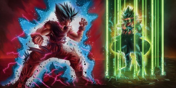1800x1013 Goku vs Broly - Dragon Ball Cool Background by Eduardo Aragao #4470
