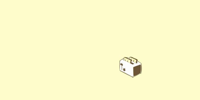 1920x1200 Scared toasts in the toaster wallpaper - Minimalistic wallpapers