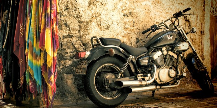 2048x1536 Motorcycle, Car, Street, Chopper Wallpaper for IPad, Air, Air 2