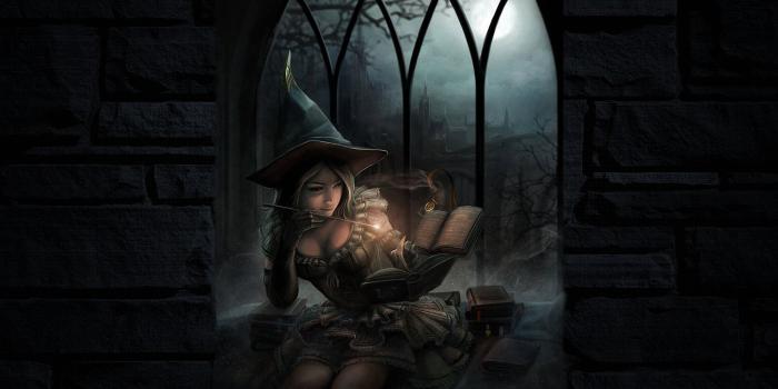1920x1200 Witch casting a spell wallpaper - Fantasy wallpapers - #17979