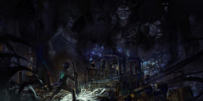 4126x2498 Download 4126x2498 Underground Temple, Statues, Magic, Spell