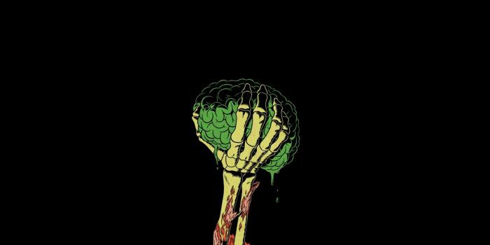 1440x900 green, zombies, arm, brain :: Wallpapers