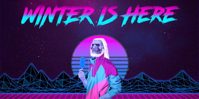 2560x1440 NO SPOILERS] Just a little retro wallpaper I threw together