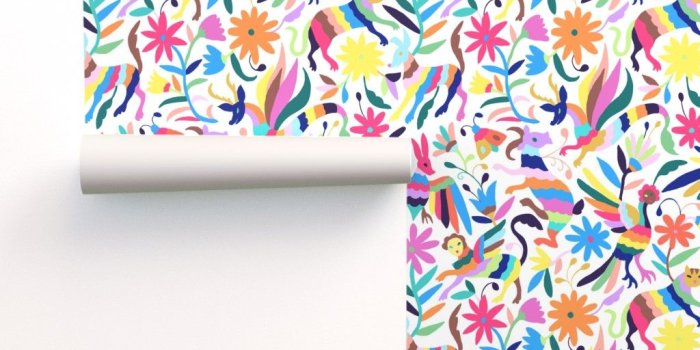 1024x1024 Mexican Otomi Animals - Large on Isobar by jadefrolics | Roostery