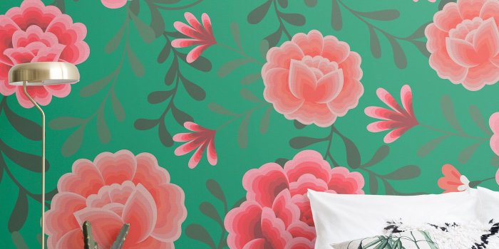 1400x2240 Mexican Wallpaper | A Floral Collection Inspired By Frida Kahlo