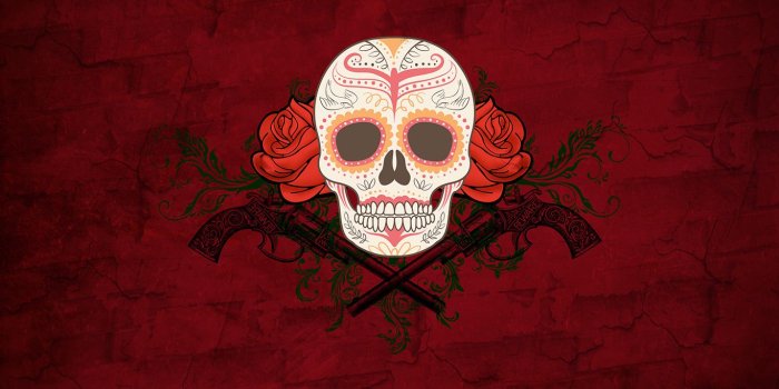 1366x768 2942022 skull mexican skull wallpaper and background | Other