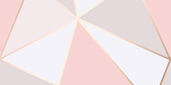 1500x1500 Apex Geometric Wallpaper Rose Gold Fine Decor FD41993