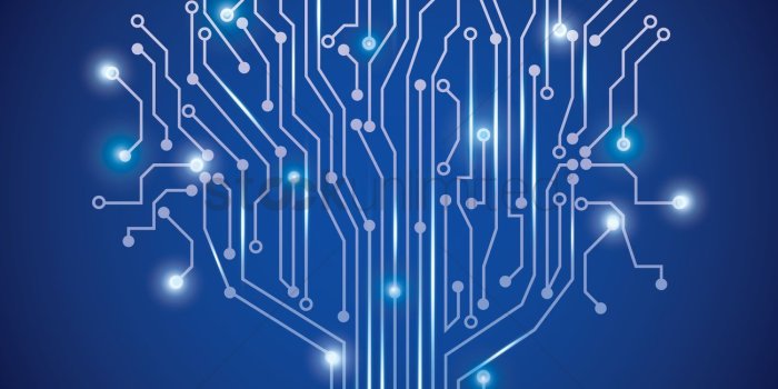 1300x1300 Tree design on circuit board wallpaper Vector Image - 1807651