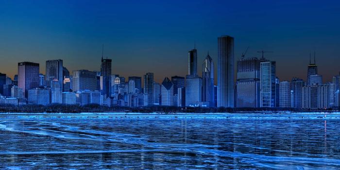 3840x1080 Chicago Skyline United States Dual Monitor Wallpaper | Pixelz