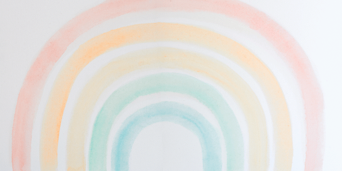 1044x806 Elsi Rainbow Wallpaper | Anewall Mural Wallpapers