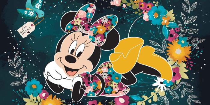 2000x1381 Minnie Mouse black & green photo wallpapers | Shop online