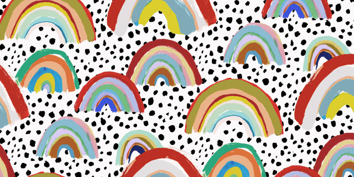 1390x1390 Rainbow Spot Wallpaper – Eleanor Bowmer