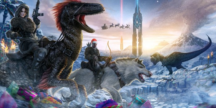 1920x1080 Christmas wallpaper from ARK: Survival Evolved Wallpaper from ARK