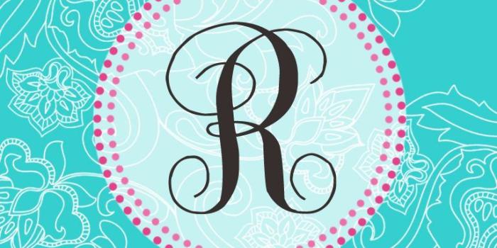 768x1024 super cute R monogram! | Artsy Fartsy | Monogram wallpaper, Name
