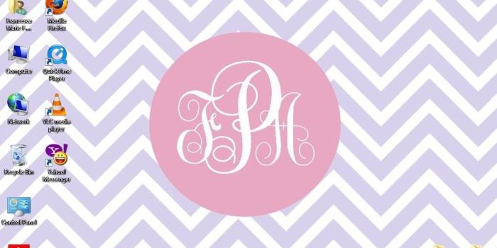1024x768 Pink Collage Background New Free Monogram Desktop Wallpaper Sf Wallpaper