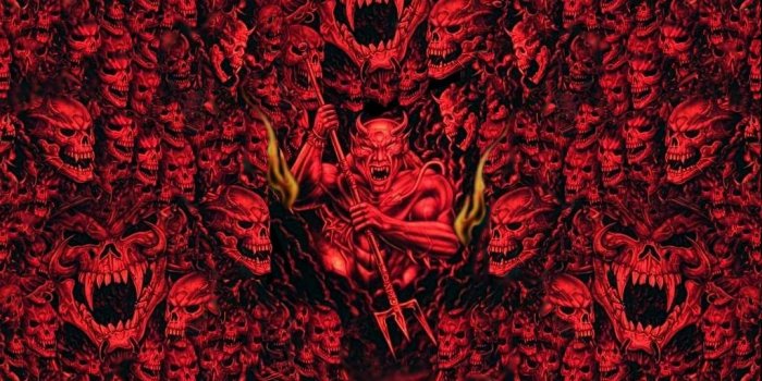 1024x768 Hellish Demons by jackthereaper