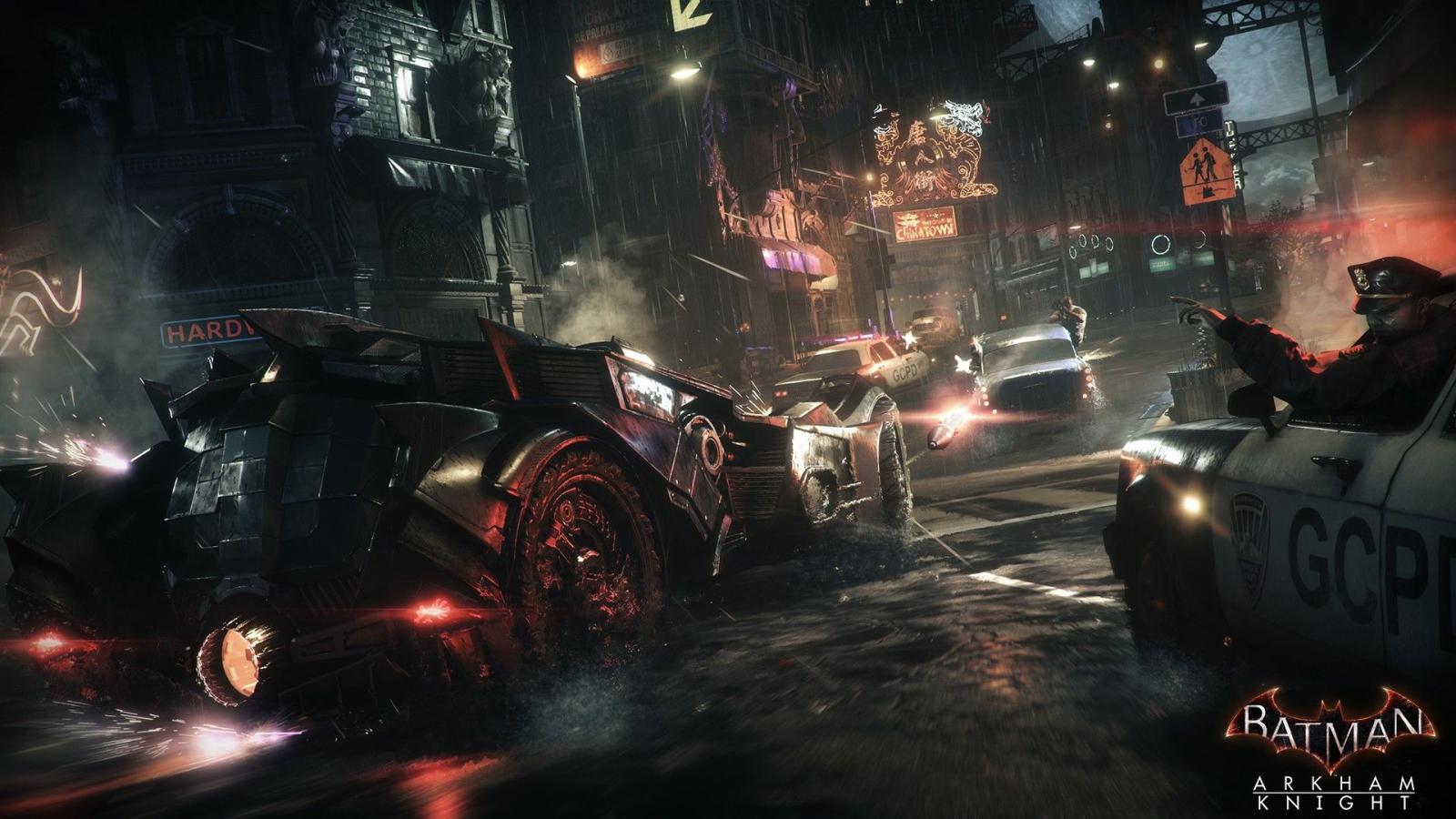 1920x1080 Batman Arkham Knight Police vs Villans Desktop Wallpaper