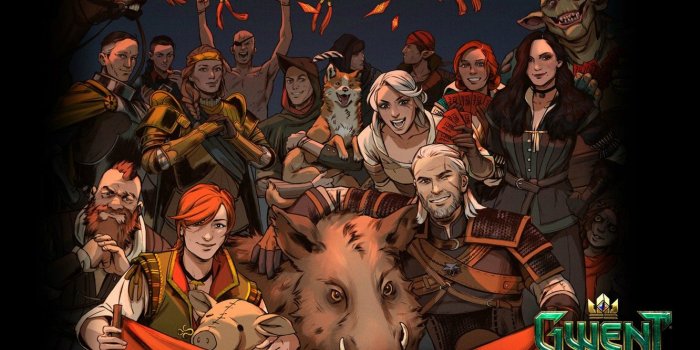 1332x850 Wallpaper card, the witcher, the Witcher, characters, Geralt, Zoltan