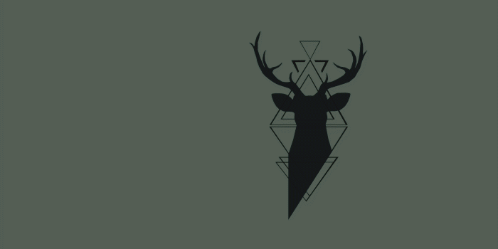 3960x2160 I made this minimalistic deer wallpaper. : wallpapers