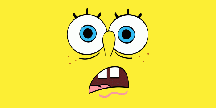 1600x900 Funny Cartoon Spongebob Sad Face Yellow Wallpaper HD #4872992