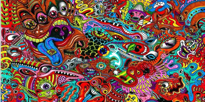 1920x1200 Psychedelic Faces wallpaper