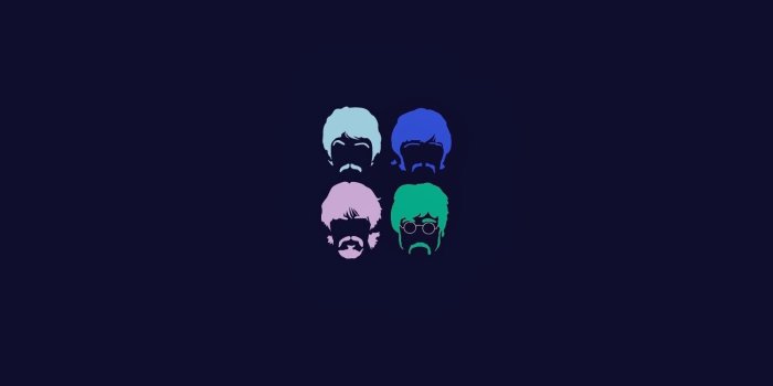 1600x900 Music Wallpapers: The Beatles Art Faces Wallpaper