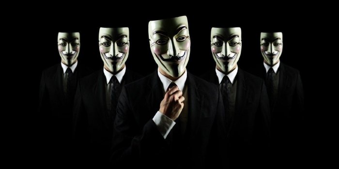 1728x1080 Anonymous faces wallpaper - HD Wallpaper