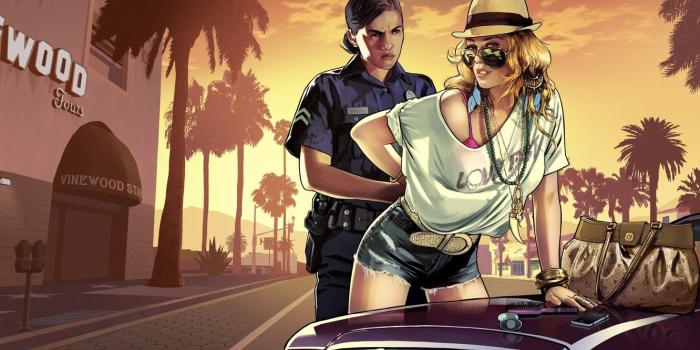 1332x850 Wallpaper girl, police, COP, Grand Theft Auto V, gta 5 images for