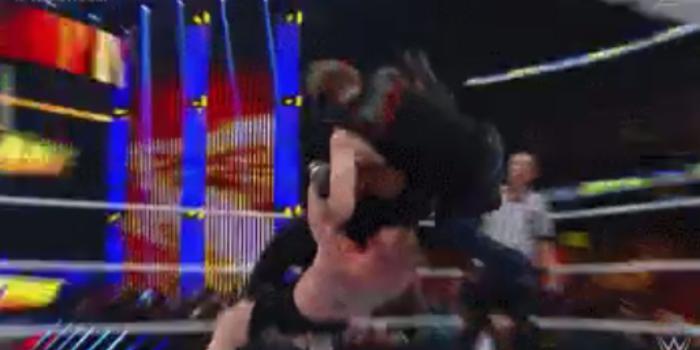 1920x1080 Brock Lesnar suplexes Roman Reigns and Dean Ambrose at the same time