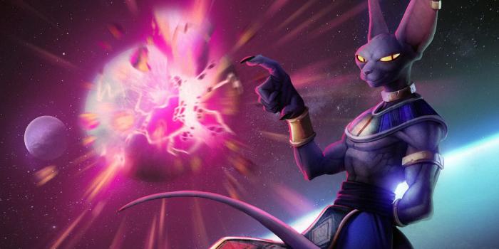 1920x1200 Download wallpapers Beerus, space, Dragon Ball, planet explosion