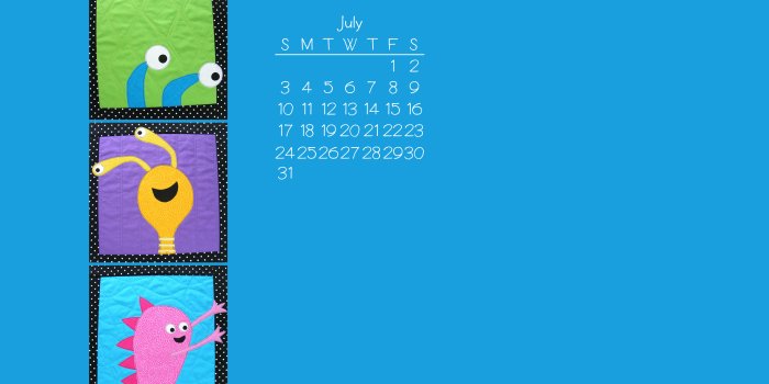 2560x1440 Silly July Monsters - new desktop wallpaper | Shiny Happy World