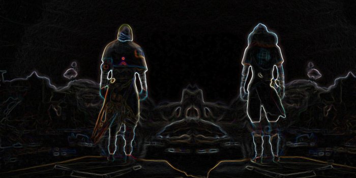 1920x1080 I made a silly wallpaper from two of my costumes : absolver