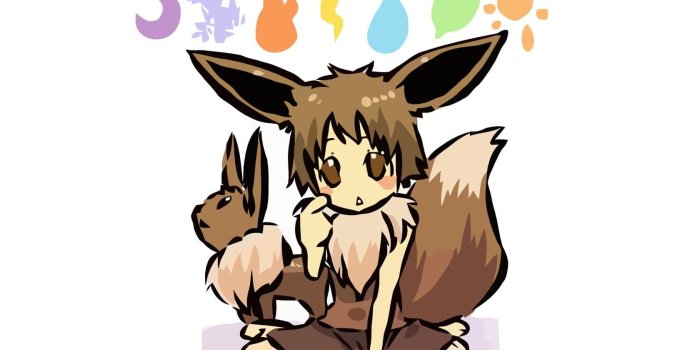 1680x1050 Pokemon Eevee digital wallpaper, Pokémon, Hitec, Gijinka, Eevee HD