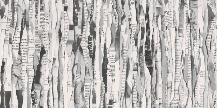 1000x1000 Torn Newspaper Magazine Pattern Wallpaper Stripe Motif Realistic 934717