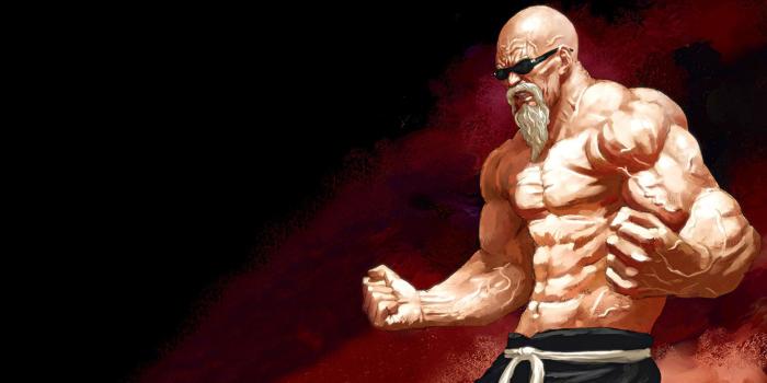 1366x768 Ripped Master Roshi Wallpaper | 1366x768 | ID:46508