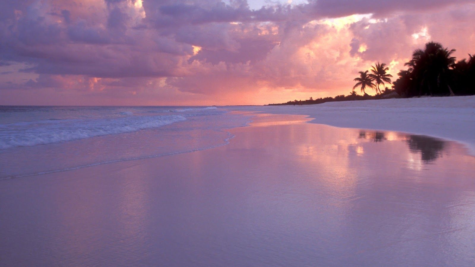 1600x900 colorful beach sunset in cancun mexico wallpaper cancun beach
